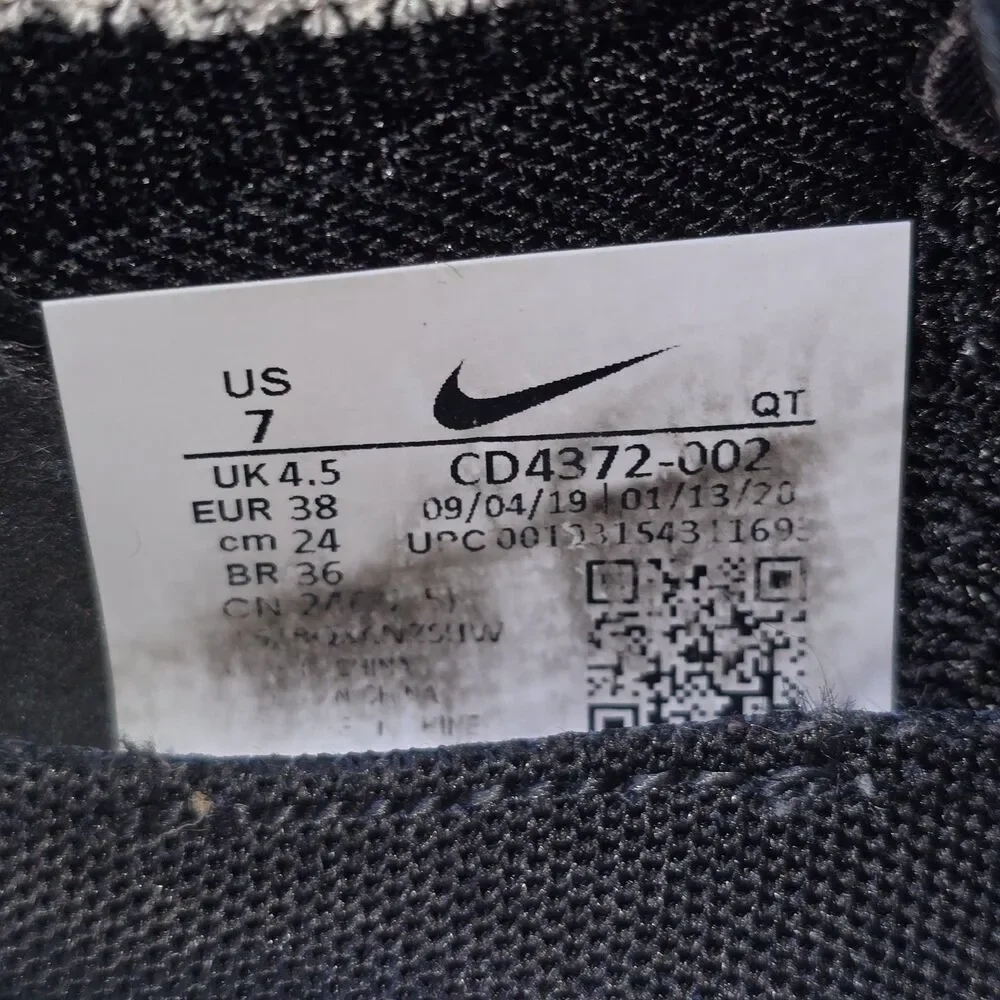 Nike React Infinity Run Women's Size 7 Black White Running Shoes (CD4372-002) - Picture 9 of 9